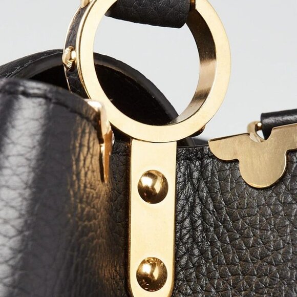 Louis Vuitton Black Taurillon Leather Flower Crown Capucines PM Bag - Picture 5 of 12